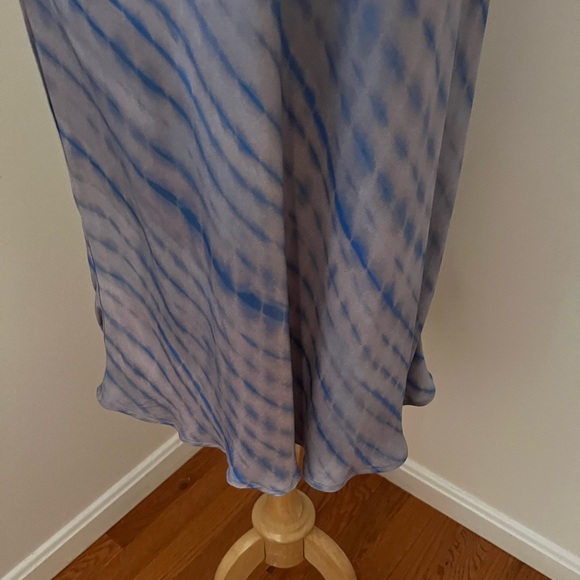 Anthropologie Maeve Sandra Blue Motif Elastic Waist Midi Skirt Small Petite NWT - Picture 4 of 4